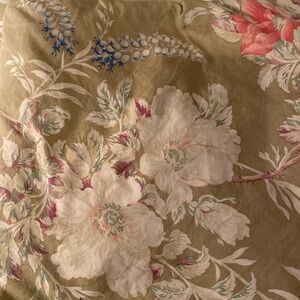 Ralph Lauren vintage cotton taupe and floral sheet set- full size